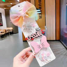 Load image into Gallery viewer, Girls Princess Hairpin Set Little Baby Sweet Cute Mesh Hair Clip Cute Hair Accessories Kids Barrette Side Clip Headwear