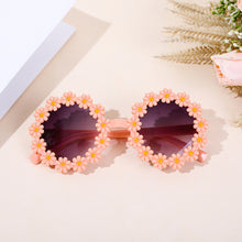Load image into Gallery viewer, Children Cute Acrylic Flower Outdoor Sun Protection Sunglasses Baby Girls Classic Sunglasses Kids Boy UV400 Sunglasses