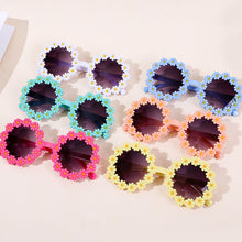 Load image into Gallery viewer, Children Cute Acrylic Flower Outdoor Sun Protection Sunglasses Baby Girls Classic Sunglasses Kids Boy UV400 Sunglasses