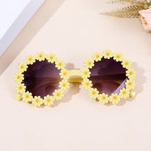 Load image into Gallery viewer, Children Cute Acrylic Flower Outdoor Sun Protection Sunglasses Baby Girls Classic Sunglasses Kids Boy UV400 Sunglasses