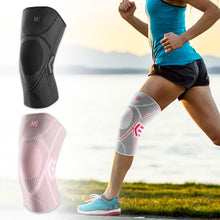 Load image into Gallery viewer, 1PC Professional Basketball Mountaineering Cycling Knitted Sports Knee Pads High Elastic Comfort Silicone Anti-Slip Anti-Damage Protective Gear