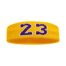 Load image into Gallery viewer, 1PC Outdoor Sports Sweatband Yoga Ball Sports Running Digital Headband Cotton Breathable High Elastic Sweatband