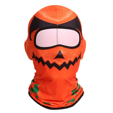Load image into Gallery viewer, Halloween Balacra UPF50+ Lightweight Head Cover Outdoor Sports Sweat Absorption Pumpkin Print Head Cover Riding Mask