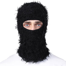 Load image into Gallery viewer, Funny Halloween Wool Balaclava Warm Headwear Party Ride Knitted Extended Neck Camo Mask