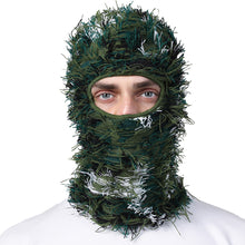 Load image into Gallery viewer, Funny Halloween Wool Balaclava Warm Headwear Party Ride Knitted Extended Neck Camo Mask