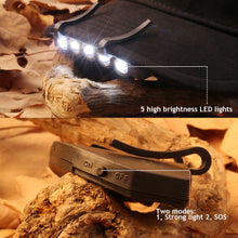 Load image into Gallery viewer, 5LED Hat Brim Light Outdoor Night Cycling Fishing High Light Headlight Includes Battery Outdoor Fishing Gear