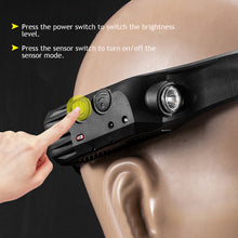 Load image into Gallery viewer, Multi-Functional LED Waving COB Sensing Headlight Outdoor Adventure Riding Night Run Fishing Big Flash Head Light USB Charging
