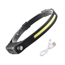Load image into Gallery viewer, Multi-Functional LED Waving COB Sensing Headlight Outdoor Adventure Riding Night Run Fishing Big Flash Head Light USB Charging