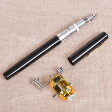 Load image into Gallery viewer, 1M Mini Pen Fishing Rod Retractable Pocket Ice Fishing Pole Ultra-Light Portable Long Casting Raft Fishing Rod