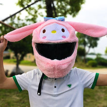 Load image into Gallery viewer, Motorcycle Helmet Protective Cover Cartoons Plush Helmet Hats Helmet Full Face Covers For Outdoor Fun Helmets Party Christmas