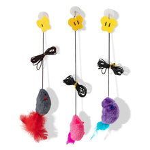 Load image into Gallery viewer, Cat Hanging Interactive Toy Squeaky Simulation Mouse Toy Kitten Funny Teaser Feather Toy Training Toys Pet Daily Supplies