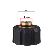 Load image into Gallery viewer, 1PC Pressure Washer Spray Adapter M22 14 Male To 1/4" 3/8" M22 Pressure Washer Quick Connector To Spray Gun Wand Lance Bayonet