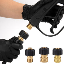 Load image into Gallery viewer, 1PC Pressure Washer Spray Adapter M22 14 Male To 1/4" 3/8" M22 Pressure Washer Quick Connector To Spray Gun Wand Lance Bayonet
