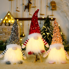 Load image into Gallery viewer, Glowing Gnome Christmas Decorations Faceless Dolls Christmas Decoration for Home Christmas Ornaments Navidad New Year 2024