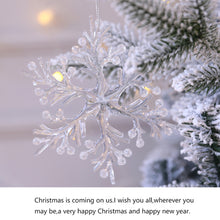 Load image into Gallery viewer, Crystal Clear Acrylic Elk Christmas Tree Pendants Snowflake Thorn Star Hanging Ornaments Decoration Navidad Noel New Year Gift