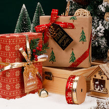 Load image into Gallery viewer, 10 Yards 25mm Christmas Ribbon Printed Christmas Polyester Ribbon For Handmade Wrapping Gift Christmas Decoration DIY Gift Packing