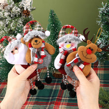 Load image into Gallery viewer, Merry Christmas Plush Doll Ornaments Santa Claus Snowman Elk Pendant Xmas Tree Hanging Decorations Festive Party New Year Decor