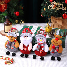 Load image into Gallery viewer, Merry Christmas Plush Doll Ornaments Santa Claus Snowman Elk Pendant Xmas Tree Hanging Decorations Festive Party New Year Decor