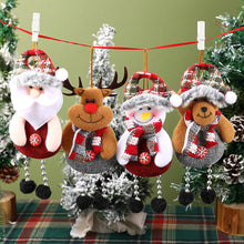 Load image into Gallery viewer, Merry Christmas Plush Doll Ornaments Santa Claus Snowman Elk Pendant Xmas Tree Hanging Decorations Festive Party New Year Decor