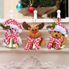 Load image into Gallery viewer, Christmas Ornaments Santa Claus Snowman Elk Pendant Doll Hang Bell Decorations For Home Xmas New Year Decor Navidad Natal Gifts