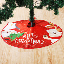 Load image into Gallery viewer, Christmas Tree Skirt Snowflake Santa Claus Printed Xmas Tree Bottom Decor Mat Merry Christmas Decoarations Home Party Ornaments