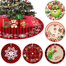Load image into Gallery viewer, Christmas Tree Skirt Snowflake Santa Claus Printed Xmas Tree Bottom Decor Mat Merry Christmas Decoarations Home Party Ornaments