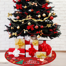 Load image into Gallery viewer, Christmas Tree Skirt Snowflake Santa Claus Printed Xmas Tree Bottom Decor Mat Merry Christmas Decoarations Home Party Ornaments