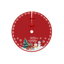 Load image into Gallery viewer, Christmas Tree Skirt Snowflake Santa Claus Printed Xmas Tree Bottom Decor Mat Merry Christmas Decoarations Home Party Ornaments