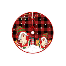 Load image into Gallery viewer, Christmas Tree Skirt Snowflake Santa Claus Printed Xmas Tree Bottom Decor Mat Merry Christmas Decoarations Home Party Ornaments