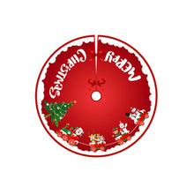 Load image into Gallery viewer, Christmas Tree Skirt Snowflake Santa Claus Printed Xmas Tree Bottom Decor Mat Merry Christmas Decoarations Home Party Ornaments
