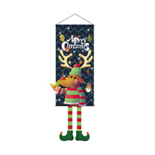 Load image into Gallery viewer, Merry Christmas Hanging Flag Santa Claus Christmas Tree Christmas Porch Door Balcony Banner Christmas Snowman New Year Navidad Decor