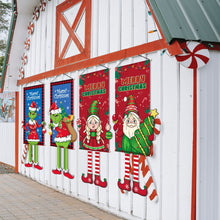 Load image into Gallery viewer, Merry Christmas Hanging Flag Santa Claus Christmas Tree Christmas Porch Door Balcony Banner Christmas Snowman New Year Navidad Decor