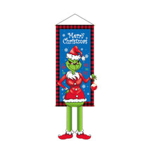Load image into Gallery viewer, Merry Christmas Hanging Flag Santa Claus Christmas Tree Christmas Porch Door Balcony Banner Christmas Snowman New Year Navidad Decor