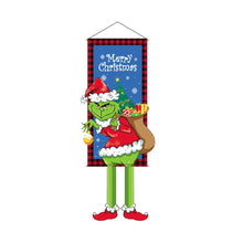 Load image into Gallery viewer, Merry Christmas Hanging Flag Santa Claus Christmas Tree Christmas Porch Door Balcony Banner Christmas Snowman New Year Navidad Decor
