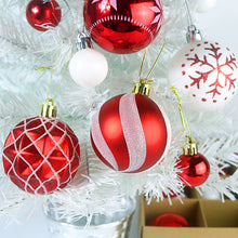 Load image into Gallery viewer, Christmas Tree Decoration Balls Xmas Ornaments Ball Glitter Hanging Ball New Year Party Pendant Decor Prop Gift Supplies