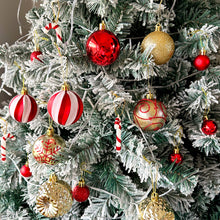 Load image into Gallery viewer, Christmas Tree Decoration Balls Xmas Ornaments Ball Glitter Hanging Ball New Year Party Pendant Decor Prop Gift Supplies