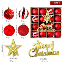 Load image into Gallery viewer, Christmas Tree Decoration Balls Xmas Ornaments Ball Glitter Hanging Ball New Year Party Pendant Decor Prop Gift Supplies