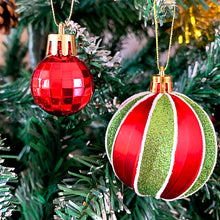 Load image into Gallery viewer, Christmas Tree Decoration Balls Xmas Ornaments Ball Glitter Hanging Ball New Year Party Pendant Decor Prop Gift Supplies