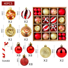 Load image into Gallery viewer, Christmas Tree Decoration Balls Xmas Ornaments Ball Glitter Hanging Ball New Year Party Pendant Decor Prop Gift Supplies