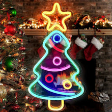 Load image into Gallery viewer, Christmas Tree Neon LED Light Sign Lightning Neon Signs Christmas New Year Gift for Bar Home Decor Party Supplies