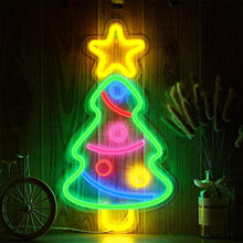 Load image into Gallery viewer, Christmas Tree Neon LED Light Sign Lightning Neon Signs Christmas New Year Gift for Bar Home Decor Party Supplies