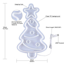 Load image into Gallery viewer, Christmas Tree Neon LED Light Sign Lightning Neon Signs Christmas New Year Gift for Bar Home Decor Party Supplies
