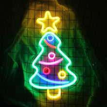 Load image into Gallery viewer, Christmas Tree Neon LED Light Sign Lightning Neon Signs Christmas New Year Gift for Bar Home Decor Party Supplies