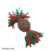 Load image into Gallery viewer, Puppy Christmas Gift Pet Cotton Chew Rope Knot Toy Dog Cleaning Teeth Bite-Resistant Dog Bite Toy Dog Supplies for Xmas New Year Gift