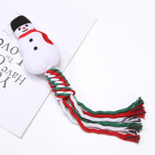 Load image into Gallery viewer, Pet Supplies Christmas Gift Puppy Dog Cotton Linen Braided Rope Molar Clean Chew Knot Play Toy Large Small Dog Toys