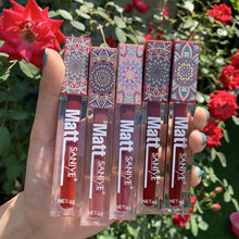 Load image into Gallery viewer, 9 Colors Velvet Matte Lip Gloss Waterproof Sweatproof Long-lasting Non-fading Nude Portable Lip Glaze Women Makeup Cosmetics