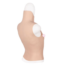 Load image into Gallery viewer, High Collar Half Body Muscle Suit Strong Male Muscle Style Male Cosplay Eight Piece Abdominal Muscle Silicone Pseudochest Muscle