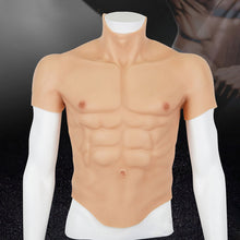 Load image into Gallery viewer, Cosplay Male Abdominal Muscle Suit Fake Belly Muscle Men's Chest Crossdresser Macho Realistic Silicone Muscle Artificial Simulation