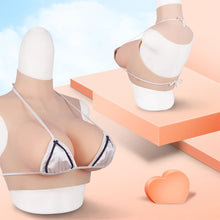 Load image into Gallery viewer, High Neckline Hollowed Out Yiru High Elasticity Cotton Breast Forms Fake Falsies Artificial Boobs Crossdresser Transvestite Sissy Drag Queen Cosplay Cross-dressing