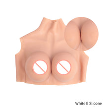 Load image into Gallery viewer, High Neckline Hollowed Out Yiru High Elasticity Cotton Breast Forms Fake Falsies Artificial Boobs Crossdresser Transvestite Sissy Drag Queen Cosplay Cross-dressing